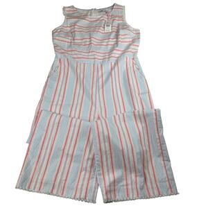 Vineyard Vines Abacos Striped Jumpsuit - Size 16 - NWT